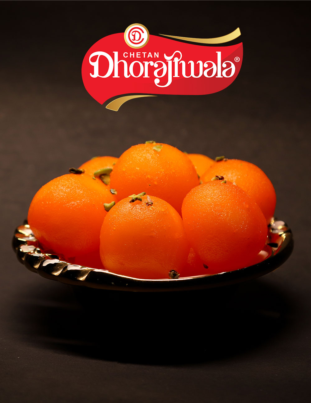 Orange Rasgulla (Haribhog) (Dhorajiwala)